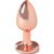 SECRETPLAY – elegáns, rozé arany kis fém anális plug 7 cm 