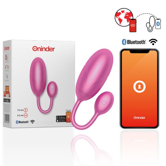 ONINDER – Prémium vibráló tojás app vezérléssel, 7,5 cm
