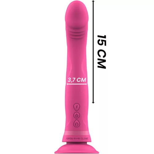INTENSE - Michelangelo Pink - prémium szilikon vibrátor dildó