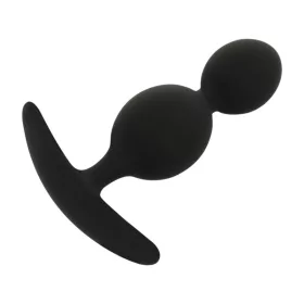   BLACK&SILVER - Orson Plug – szilikon anális hullámos élmény 9 cm