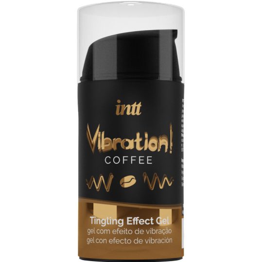 INTT – erőteljes intim stimuláló vibráló gél kávé aromával