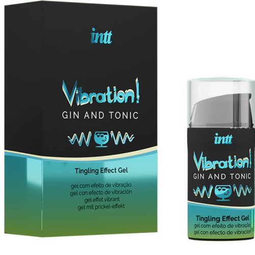 INTT – erőteljes intim stimuláló gélt vibrátorral, Gin & Tonic