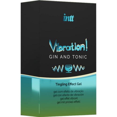 INTT – erőteljes intim stimuláló gélt vibrátorral, Gin & Tonic