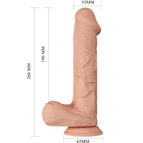 BAILE - rugalmas, élethű 26 cm-es dildó