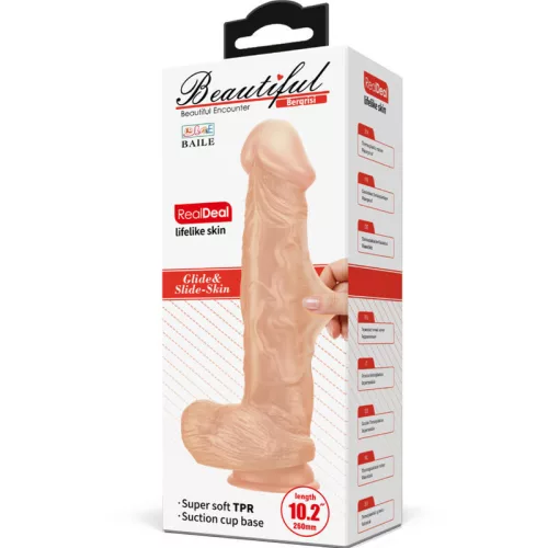 BAILE - rugalmas, élethű 26 cm-es dildó