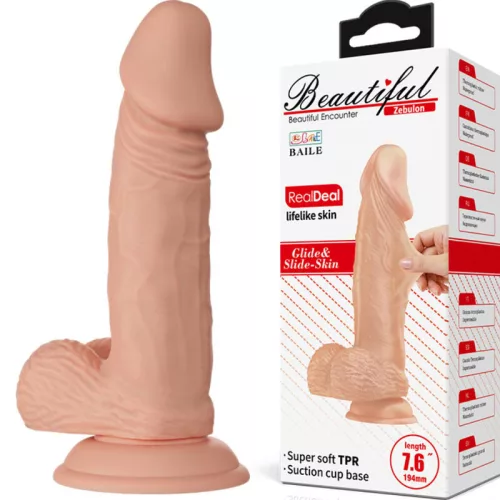 BAILE - élethű, rugalmas dildó 19.4 cm természetes érzéshez