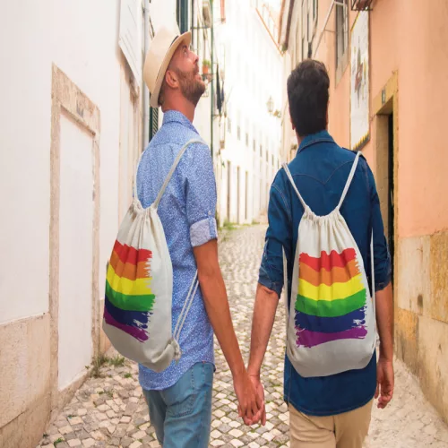 PRIDE - stílusos LGBT zászló mintás hátizsák