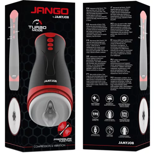 JAMYJOB JANGO – vibráló maszturbátor extra kompresszióval