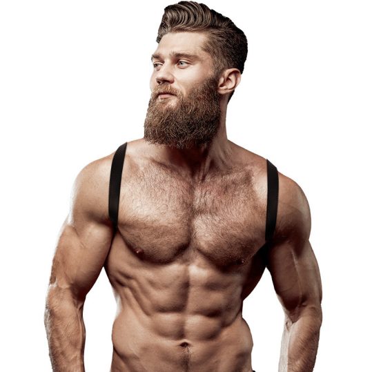 FETISH – férfi ökológiai bőr hátkötöző harness