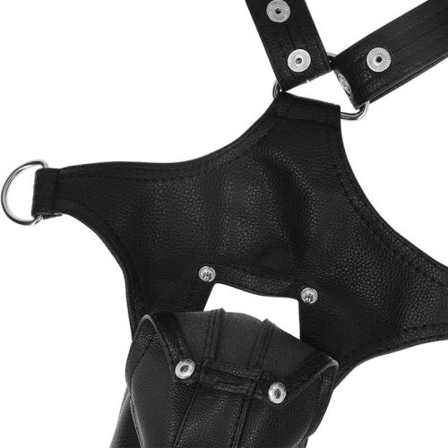 Fetish Submissive – férfi eco-bőr jockstrap hám
