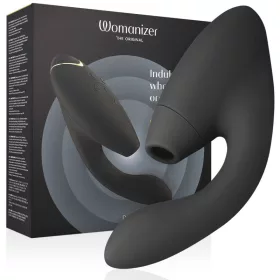   Womanizer Vibrátor Kettős stimuláció, G-pont, 14 intenzitás, 10 rezgésminta Fekete Waterproof