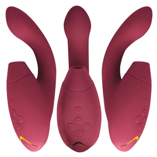 Womanizer Vibrátor Kettős stimuláció, G-pont, 14 intenzitás, 10 rezgésminta Bordeaux