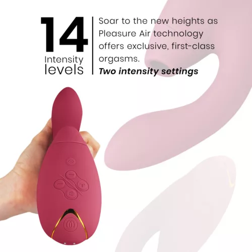 Womanizer Vibrátor Kettős stimuláció, G-pont, 14 intenzitás, 10 rezgésminta Bordeaux