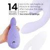 Womanizer Vibrátor Kettős stimuláció, G-pont, 14 fokozat, 10 mód Lila