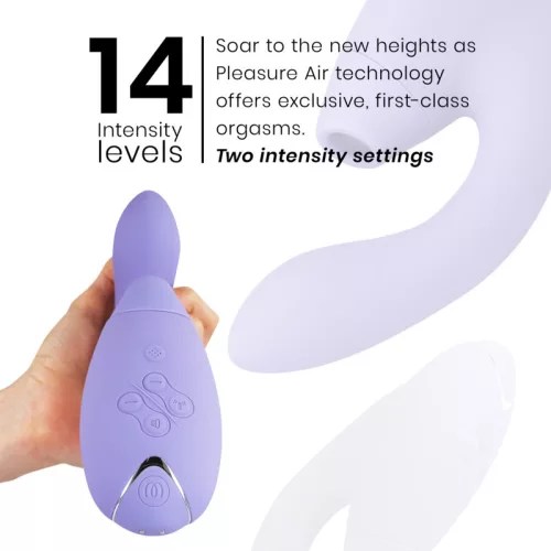Womanizer Vibrátor Kettős stimuláció, G-pont, 14 fokozat, 10 mód Lila