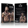 Fétis BDSM bulldog hám – állítható öko-bőr férfiaknak