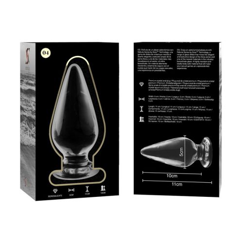 Ibiza Nebula 4 – prémium boroszilikát üveg anális dugó