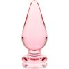 Ibiza Nebula 4 – prémium boroszilikát análplug, 11 cm rózsaszín
