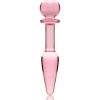 Ibiza Nebula Series – üveg anál Plug, 13,5 cm rózsaszín