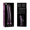 Ibiza Nebula Series 8 – pink boroszilikát üveg dildo 14,5 cm