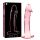 Ibiza Nebula 19 – prémium üveg dildo, rózsaszín, 18,5 cm