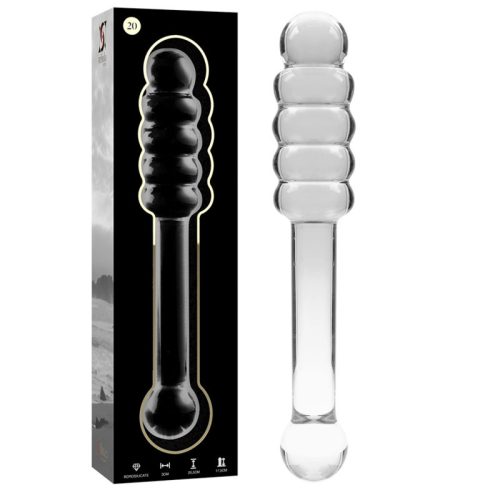Ibiza Nebula Series - Prémium boroszilikát üveg dildo 20,5 cm