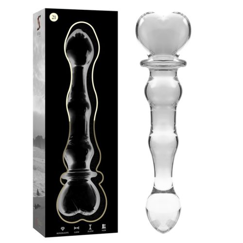 Ibiza Nebula Series - elegáns boroszilikát üveg dildo 20,5 cm