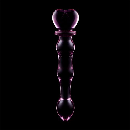 IBIZA Nebula – boroszilikát üveg dildo, 20,5 cm rózsaszín