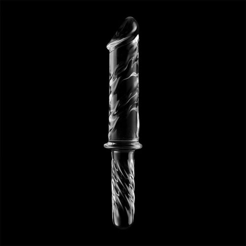 Ibiza Nebula 24 – átlátszó boroszilikát üveg dildó 28,5 cm