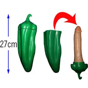 Diablo Picante – zöldpaprika alakú péniszfigura