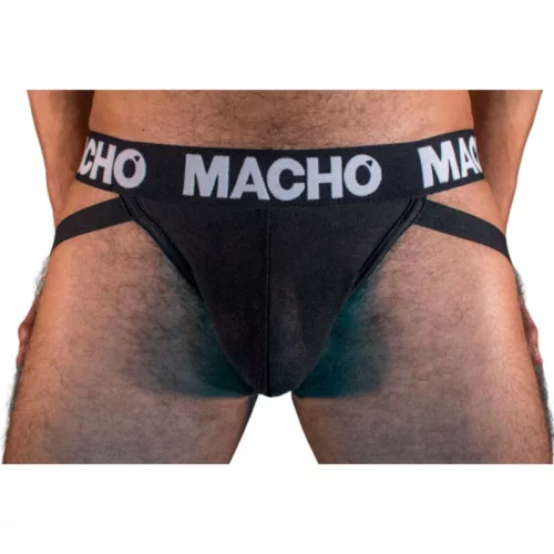 MACHO MX25NN - stílusos fekete jockstrap férfiaknak
