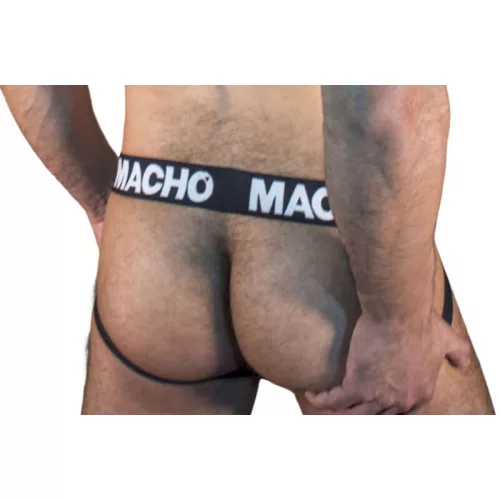MACHO MX25NN - stílusos fekete jockstrap férfiaknak