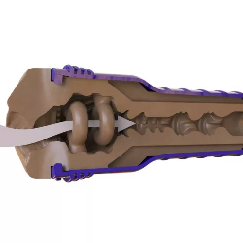 Fleshlight Boost Bang maszturbátor - vagina, sötét natúr