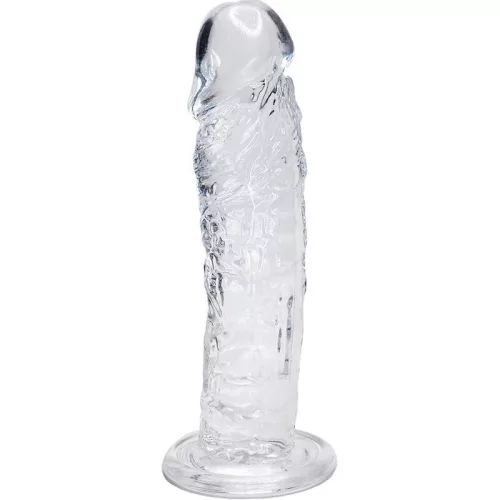 ÉLŐ - Realisztikus átlátszó pénisz, 19,3 cm prémium élmény