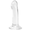 Életben – realisztikus, átlátszó 16 cm pénisz vibrátor