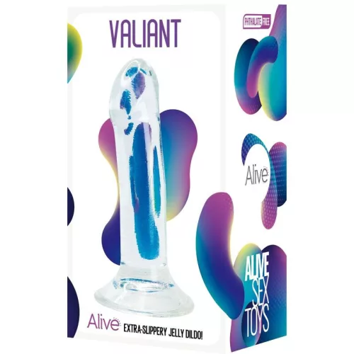 Életben – realisztikus, átlátszó 16 cm pénisz vibrátor