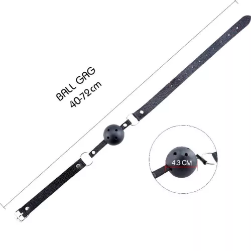 ALIVE - diszkrét lélegző szájkosár fekete színben