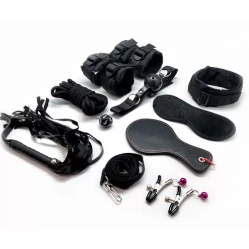 ALIVE - FURY KIT 10 DARAB – prémium BDSM szett fekete