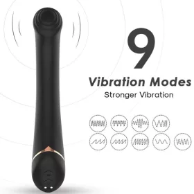   ARMONY – prémium szilikon falra helyezhető vibrátor, fekete