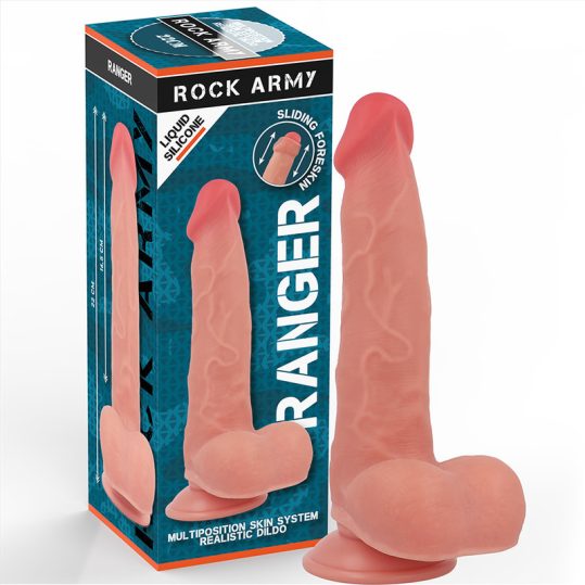 ROCKARMY - prémium folyékony szilikon masszírozó 22 cm
