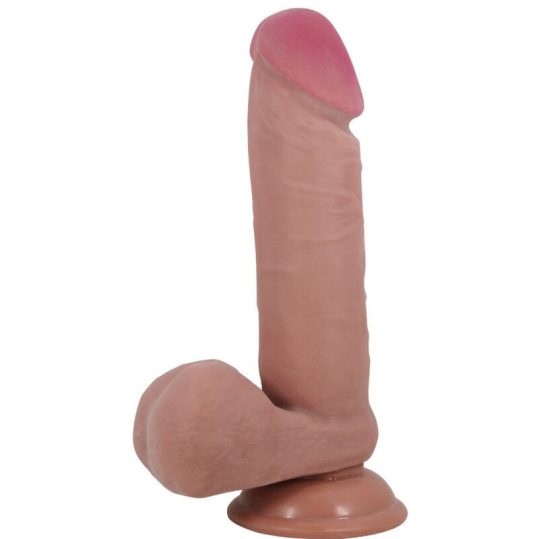 PRETTY LOVE - valósághű dildó csúszó bőrfelülettel, 20,5 cm
