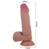 PRETTY LOVE - valósághű dildó csúszó bőrfelülettel, 20,5 cm