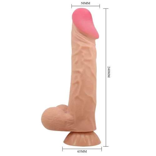 PRETTY LOVE – 24 cm-es élethű dildó tapadókoronggal