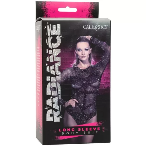 CALEXOTICS – érzéki, hosszú ujjú bodyszett strasszal