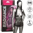 CALEXOTICS – RADIANCE kapucnis mély V-s body, plus size