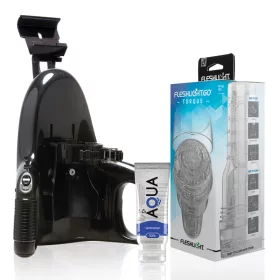  Fleshlight GO Torque Ice maszturbátor, univerzális automata adapterrel + 50ml síkosító - vagina