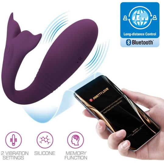 PRETTY LOVE - Jayleen app vezérlésű vibrátor, lila