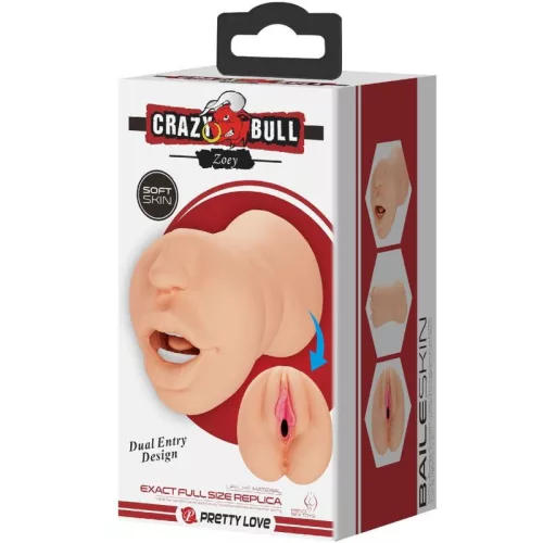 CRAZY BULL - Zoey dupla behatolású maszturbátor