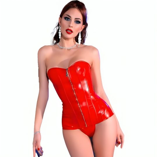 CHILIROSE - érzéki S corset - piros, L/XL méret