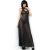 CHILIROSE - érzéki hosszú babydoll fekete L/XL